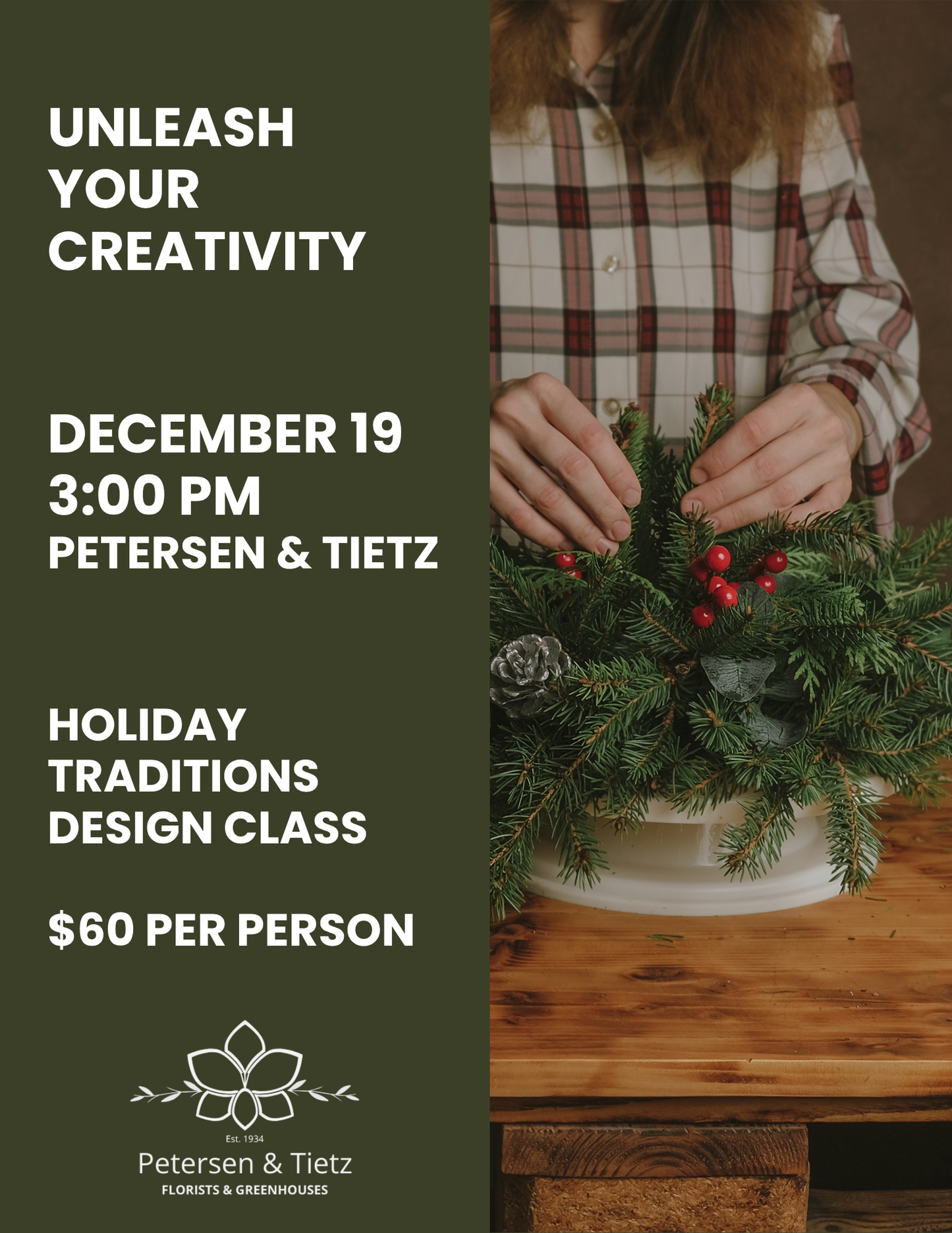 Holiday Traditions Design Class 12/19/26
