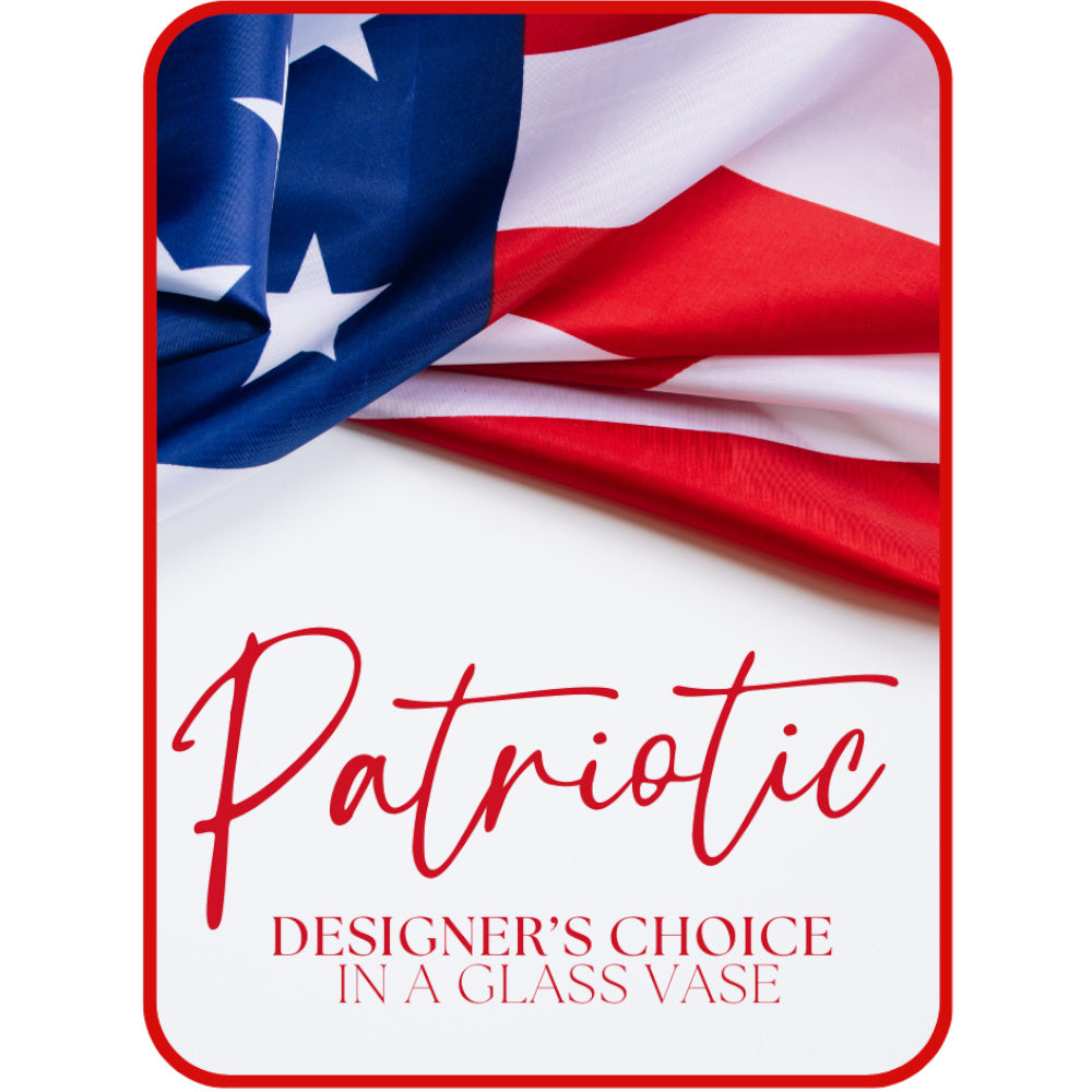 Patriotic Designer's Choice Flowers – PETERSEN & TIETZ FLORISTS & GREENHOUSES, Waterloo IA