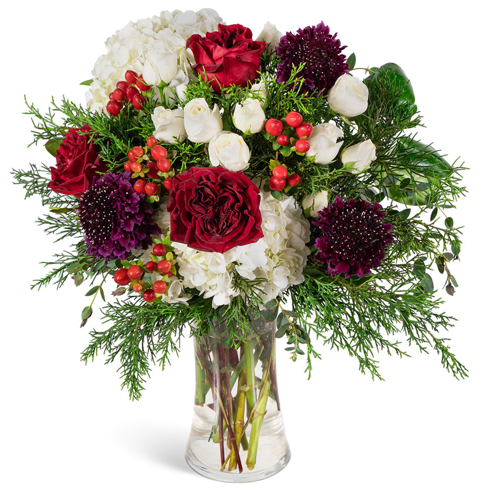 Crimson Frost Garden – PETERSEN & TIETZ FLORISTS & GREENHOUSES, Waterloo IA