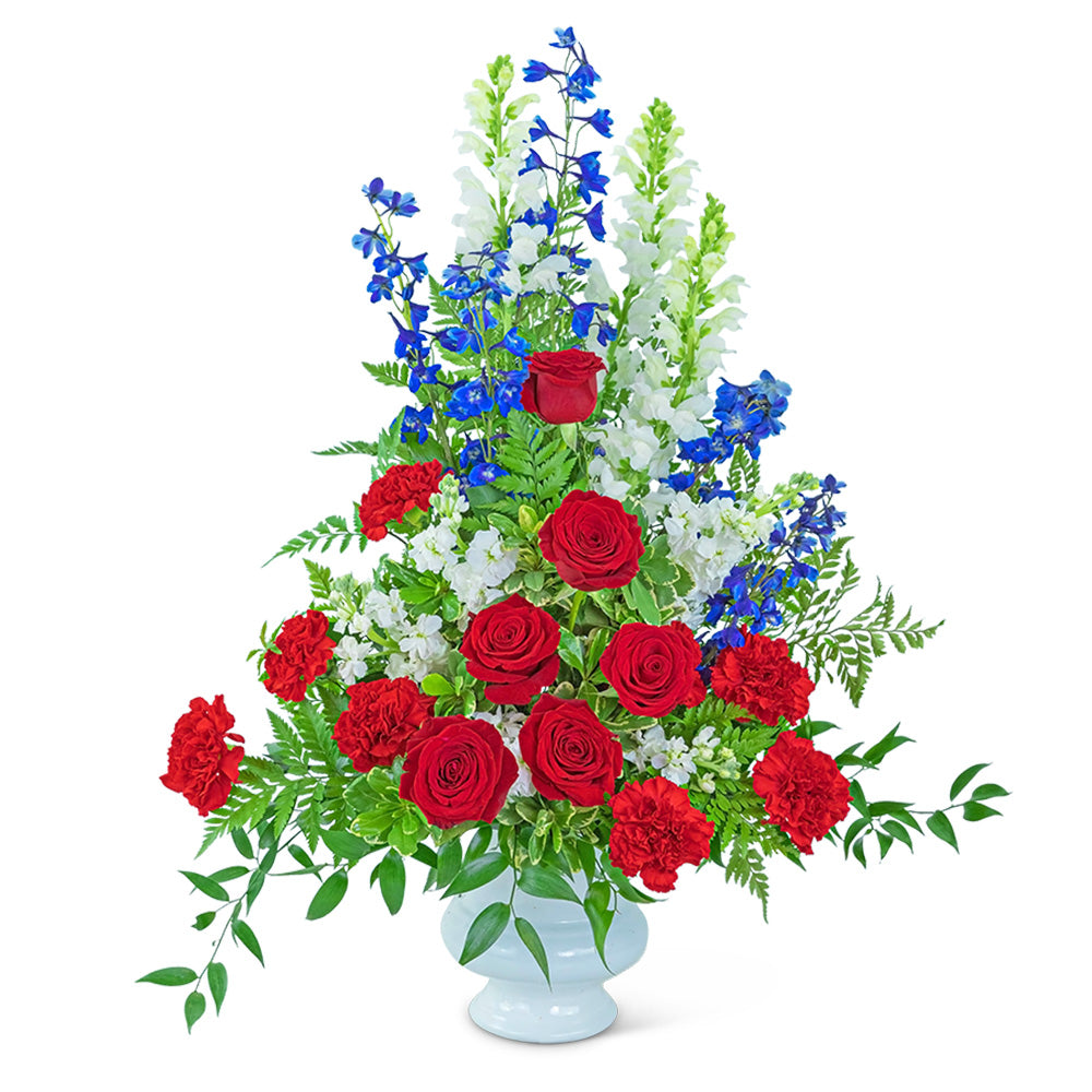 Valiant Urn – PETERSEN & TIETZ FLORISTS & GREENHOUSES, Waterloo IA