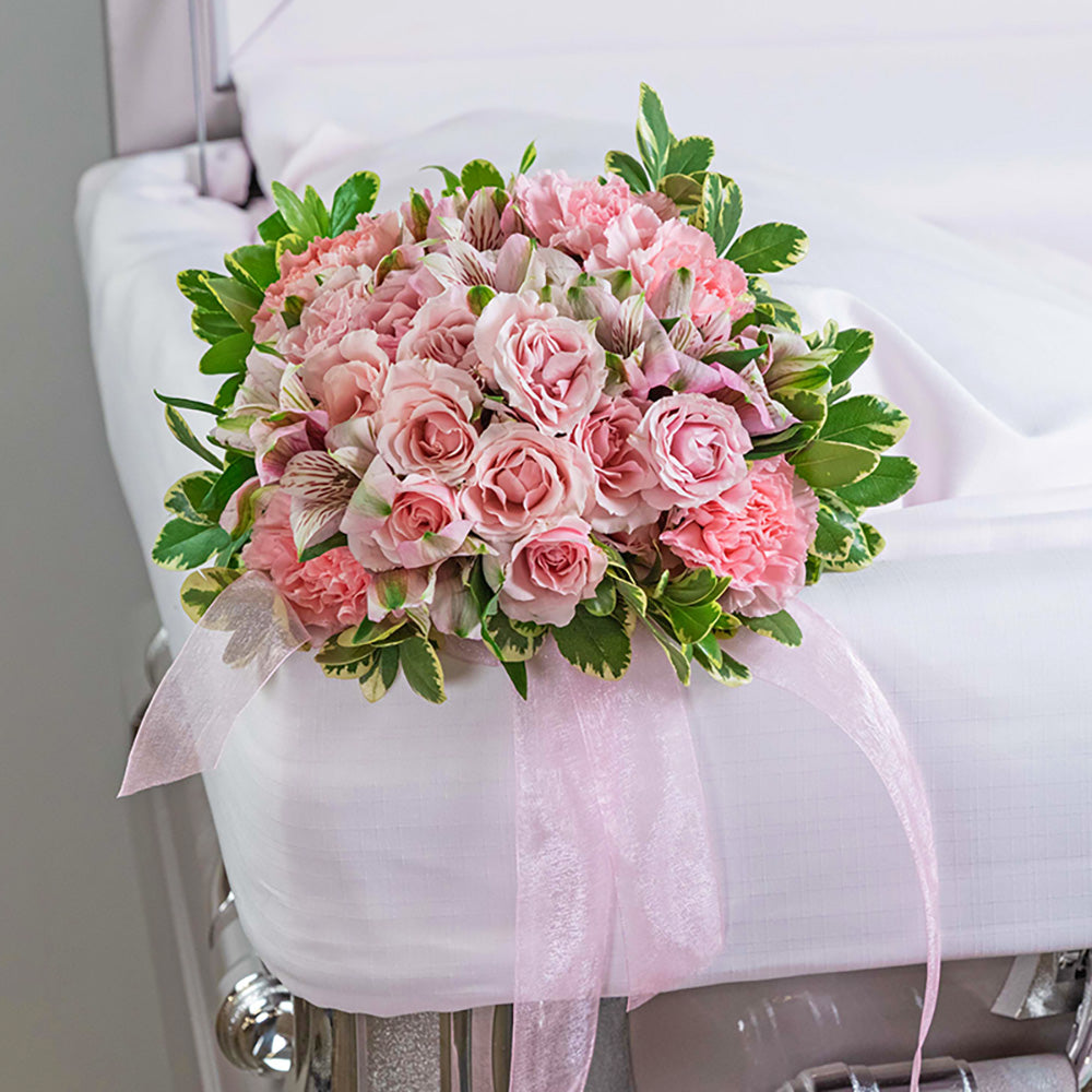 Singing with Angels Casket Nosegay – PETERSEN & TIETZ FLORISTS & GREENHOUSES, Waterloo IA