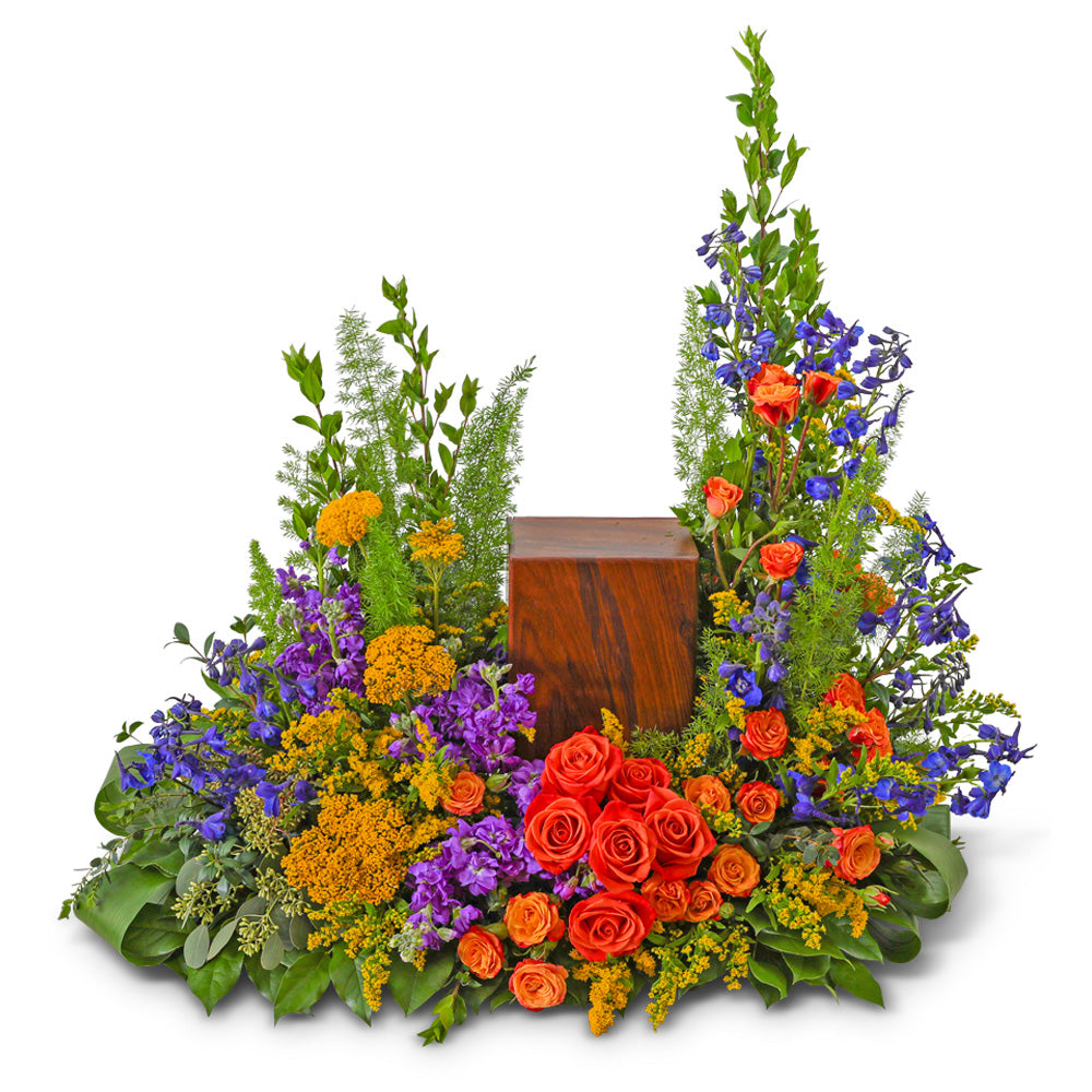 Tears in Heaven Urn Surround – PETERSEN & TIETZ FLORISTS & GREENHOUSES, Waterloo IA