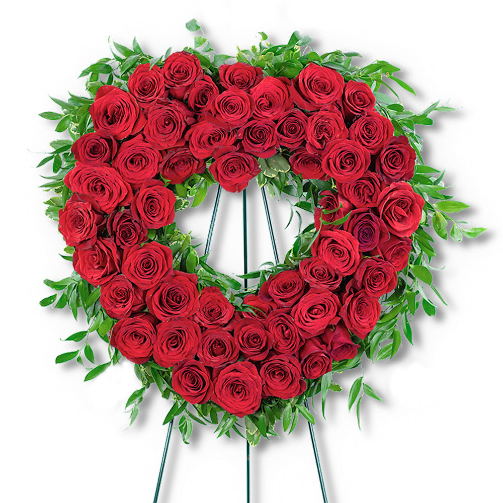 Abiding Love Heart – PETERSEN & TIETZ FLORISTS & GREENHOUSES, Waterloo IA