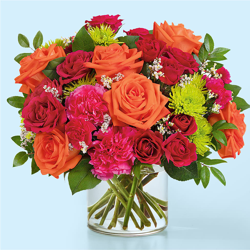 Colorful Carnival Bouquet – PETERSEN & TIETZ FLORISTS & GREENHOUSES, Waterloo IA