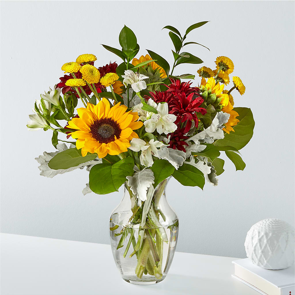 Prairie Sunrise Bouquet – PETERSEN & TIETZ FLORISTS & GREENHOUSES, Waterloo IA