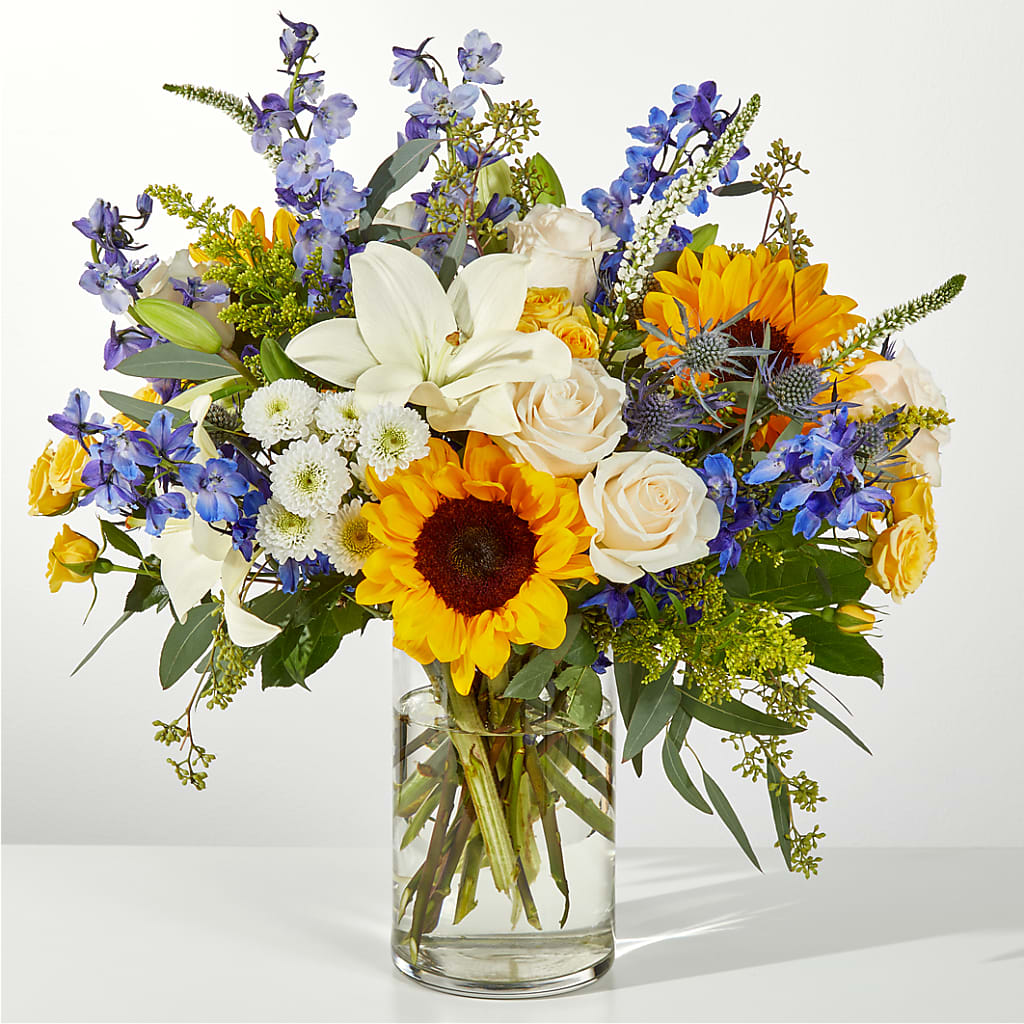 Wonderfully Sunny Bouquet – PETERSEN & TIETZ FLORISTS & GREENHOUSES, Waterloo IA