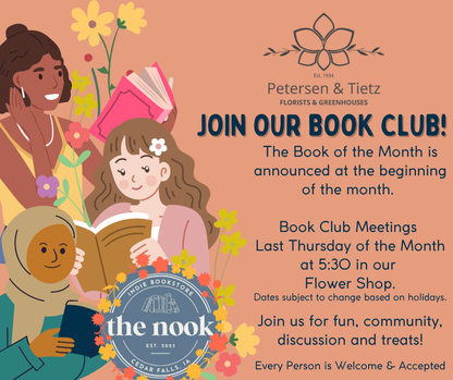 Petersen & Tietz Book Club – PETERSEN & TIETZ FLORISTS & GREENHOUSES, Waterloo IA