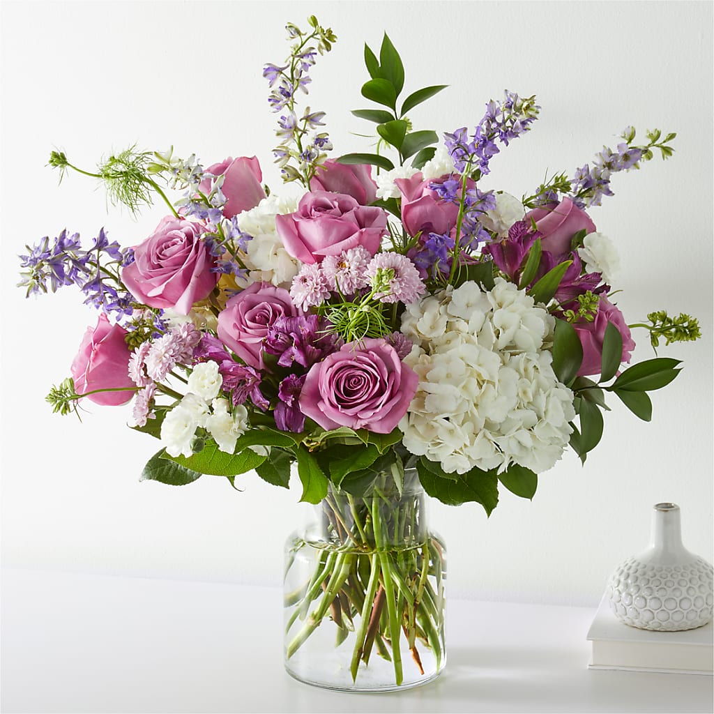Violet Caress Bouquet – PETERSEN & TIETZ FLORISTS & GREENHOUSES, Waterloo IA