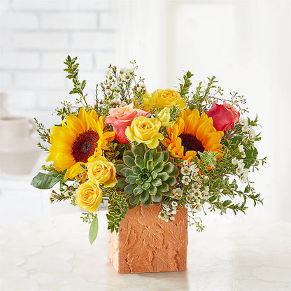 Sunflower Season Bouquet – PETERSEN & TIETZ FLORISTS & GREENHOUSES, Waterloo IA