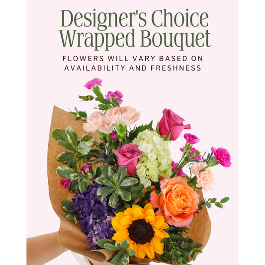 Designer's Choice Wrapped Bouquet