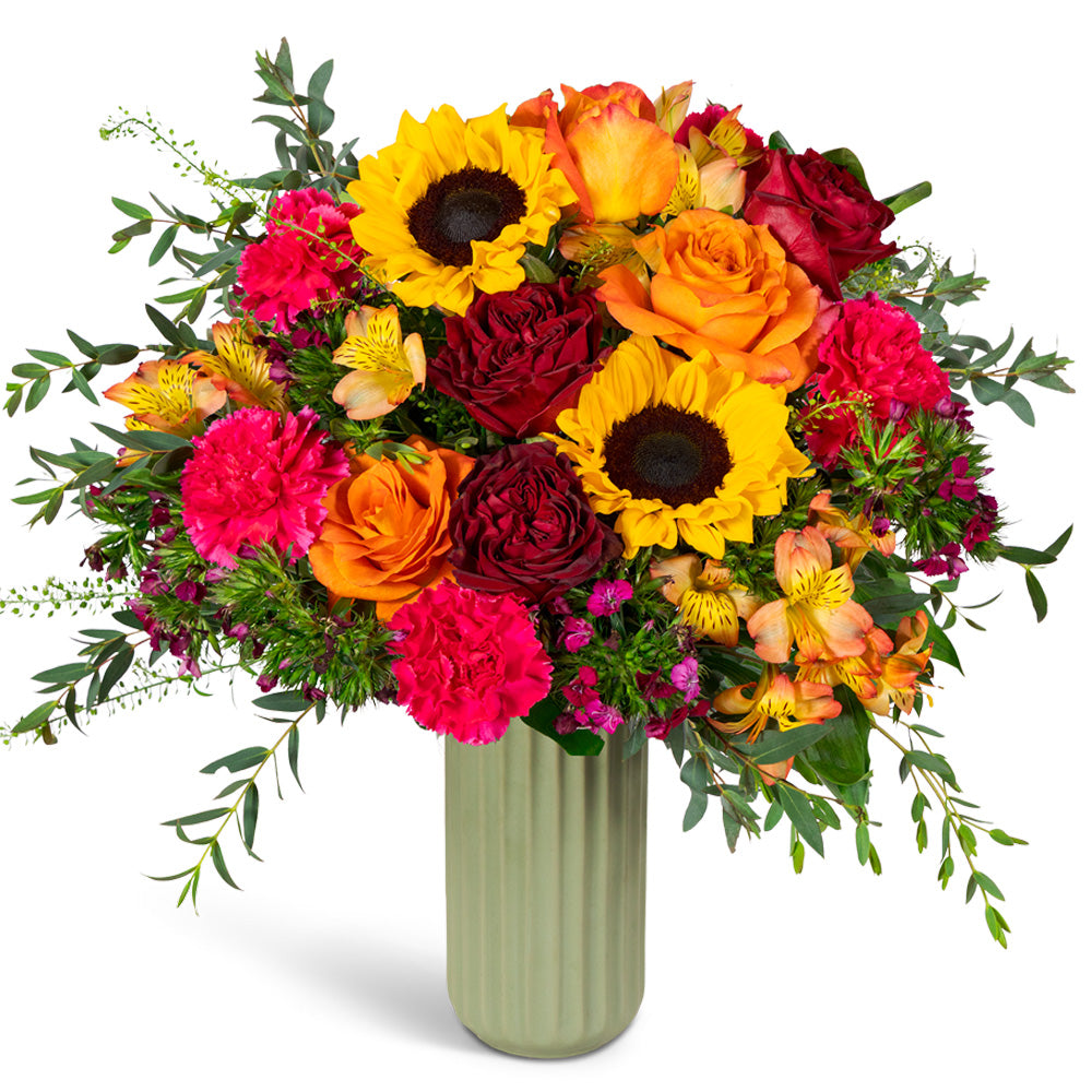 Sienna Sunshine in Sage – PETERSEN & TIETZ FLORISTS & GREENHOUSES, Waterloo IA