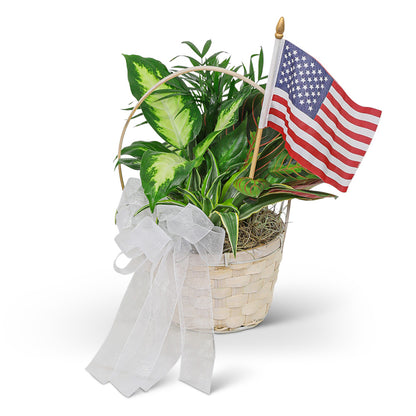 Patriotic Planter – PETERSEN & TIETZ FLORISTS & GREENHOUSES, Waterloo IA