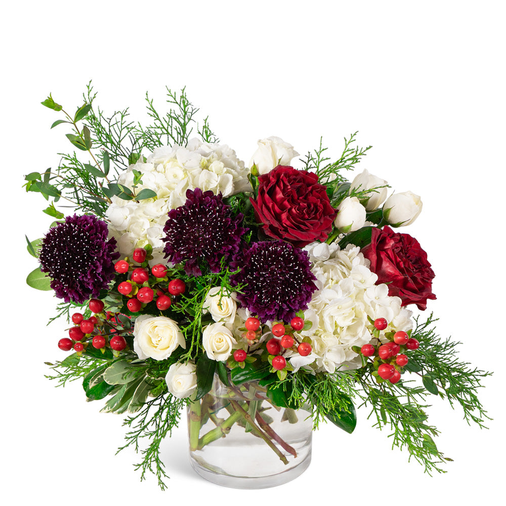 Crimson Frost Cashmere – PETERSEN & TIETZ FLORISTS & GREENHOUSES, Waterloo IA
