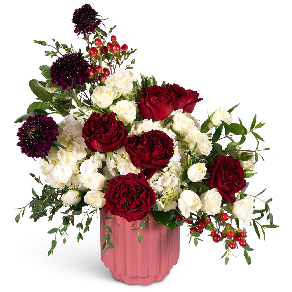 Devoted Ruby Romance – PETERSEN & TIETZ FLORISTS & GREENHOUSES, Waterloo IA
