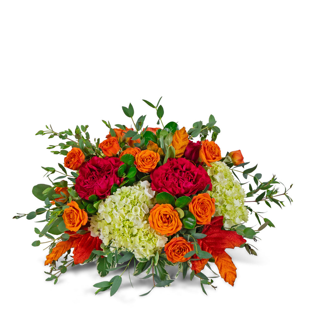 Sonoma Sunset Centerpiece – PETERSEN & TIETZ FLORISTS & GREENHOUSES, Waterloo IA