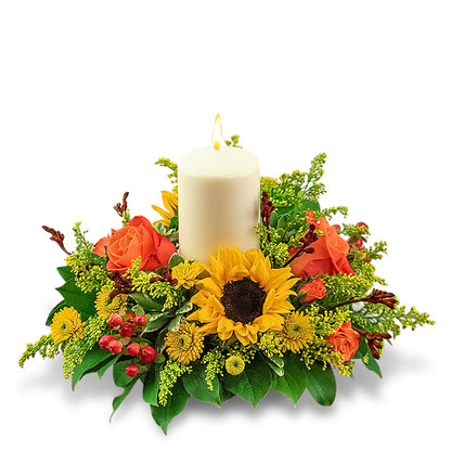 Seasonal Saffron Centerpiece