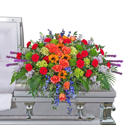 Treasured Memories Casket Spray