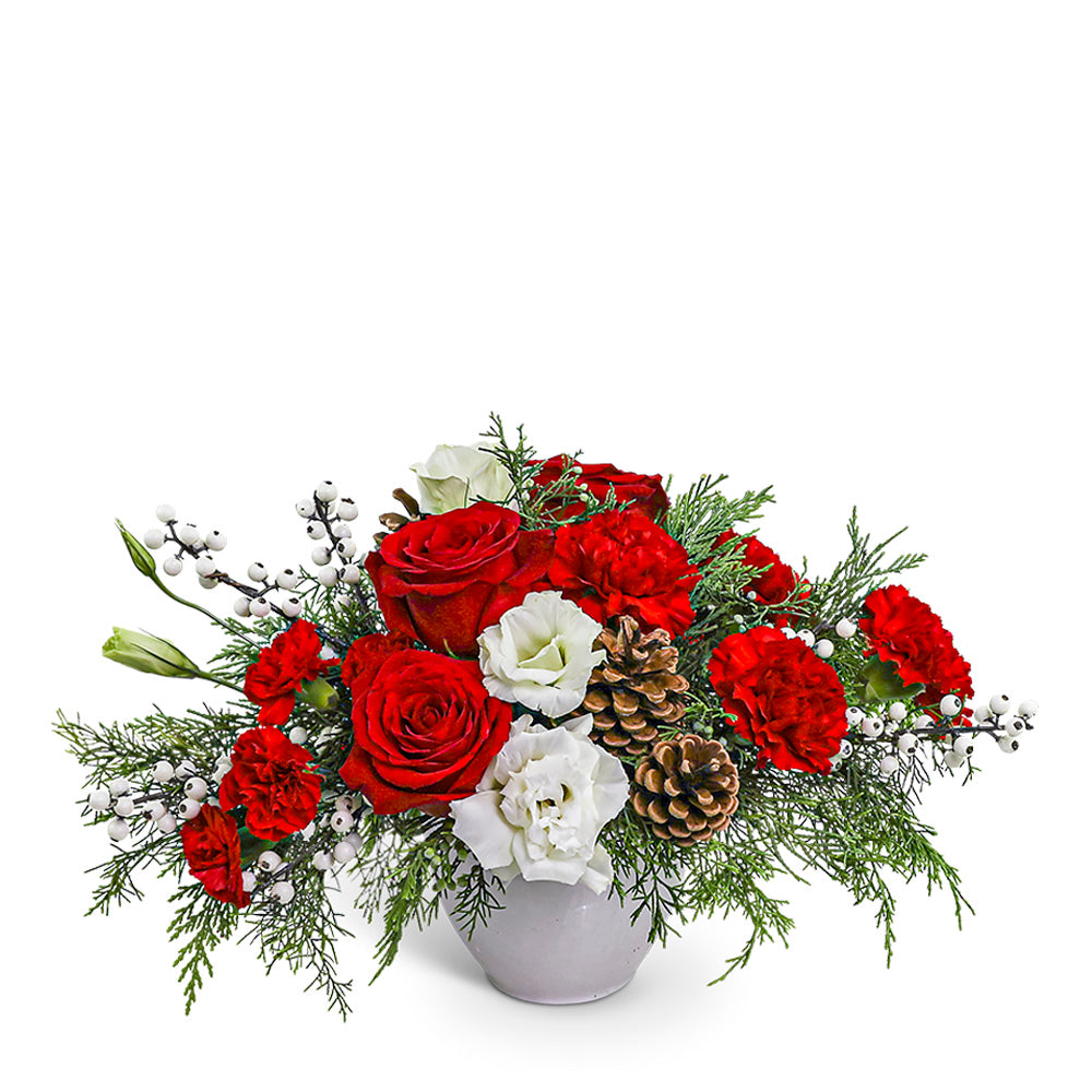 Snowberry Holiday Centerpiece