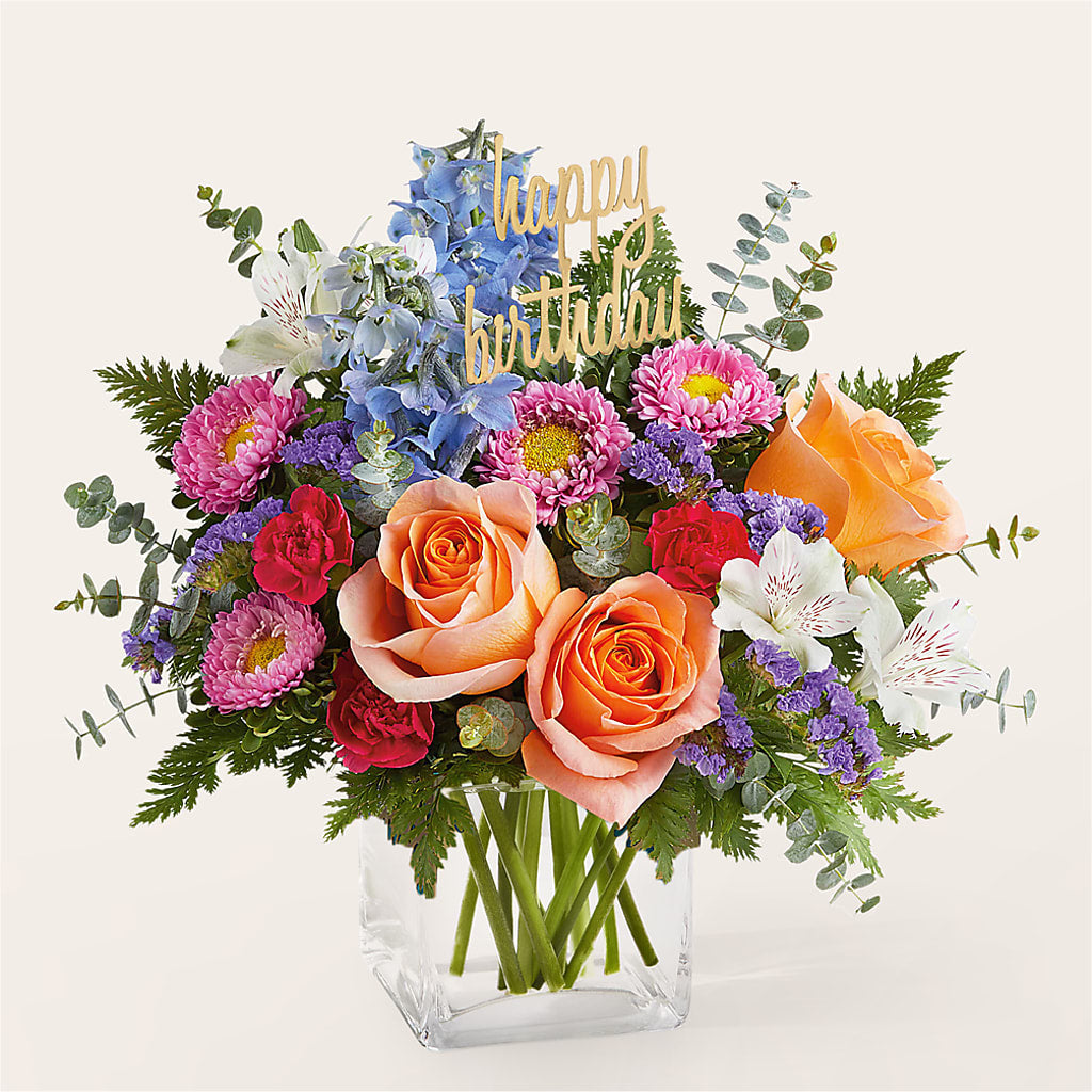 Birthday Bash Bouquet – PETERSEN & TIETZ FLORISTS & GREENHOUSES, Waterloo IA