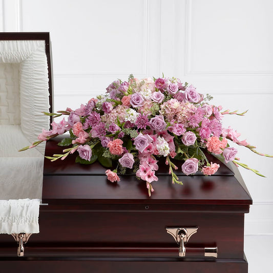 Immorata Casket Spray – PETERSEN & TIETZ FLORISTS & GREENHOUSES, Waterloo IA