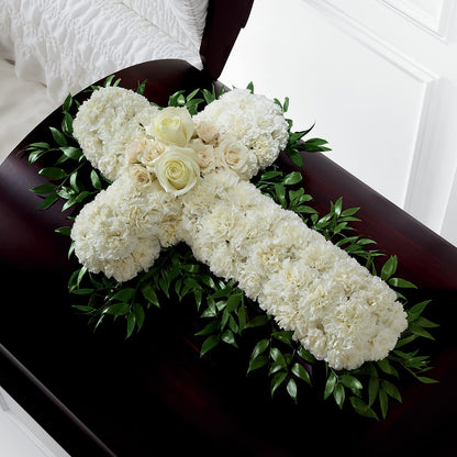 Peaceful Memories Casket Spray (Standard) – PETERSEN & TIETZ FLORISTS & GREENHOUSES, Waterloo IA