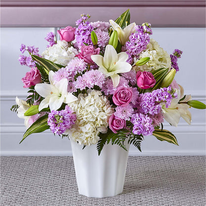 Heaven Sent Floor Basket – PETERSEN & TIETZ FLORISTS & GREENHOUSES, Waterloo IA