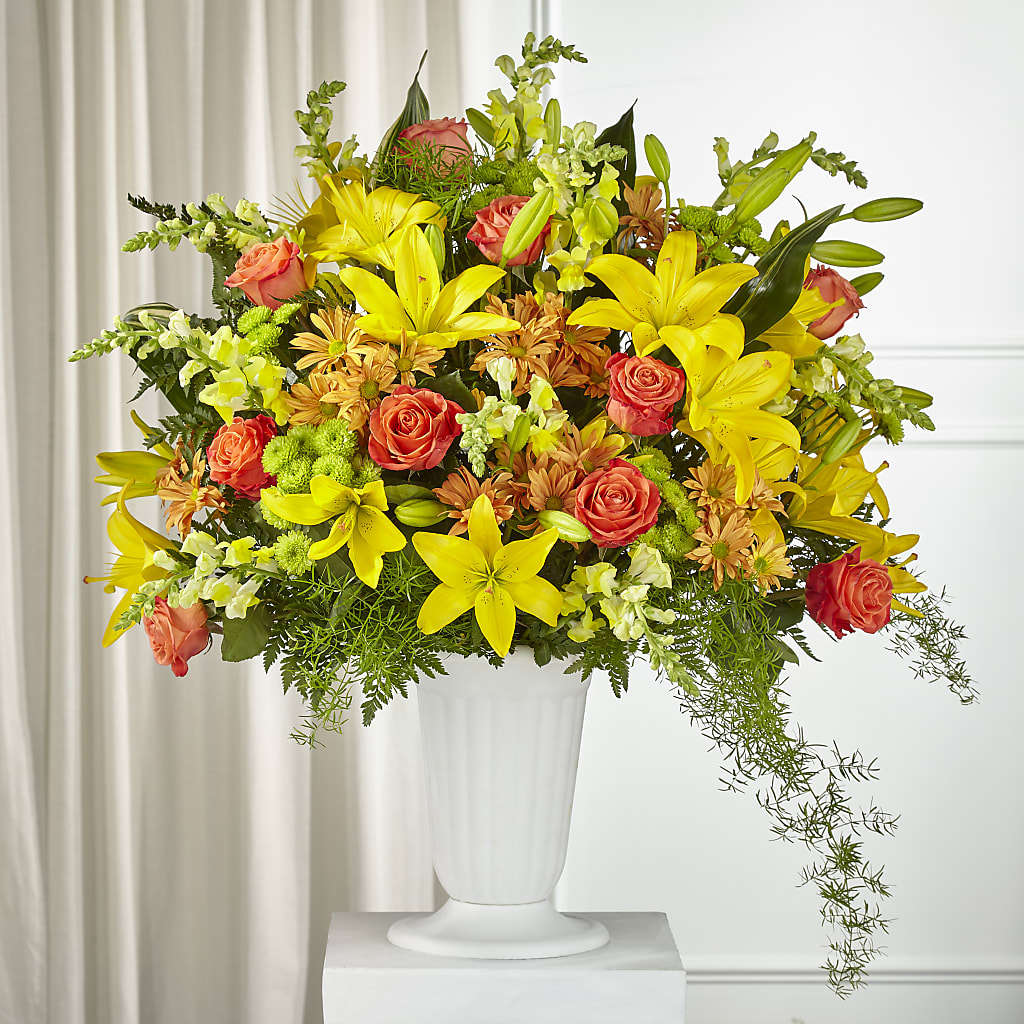 Fall Sentiments Arrangement – PETERSEN & TIETZ FLORISTS & GREENHOUSES, Waterloo IA