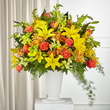 Fall Sentiments Arrangement – PETERSEN & TIETZ FLORISTS & GREENHOUSES, Waterloo IA