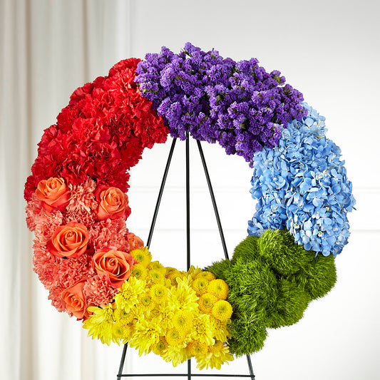 Circle of Love Wreath – PETERSEN & TIETZ FLORISTS & GREENHOUSES, Waterloo IA