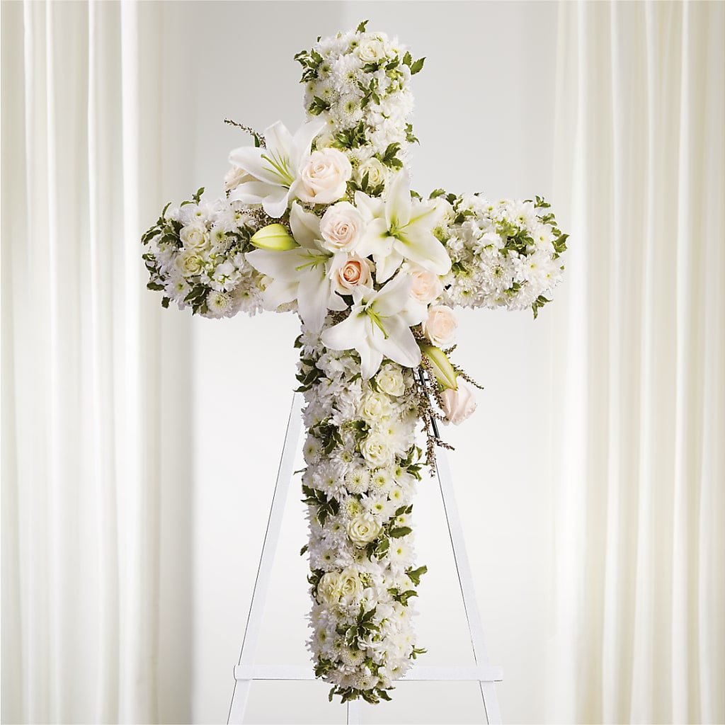 Spiritual Guidance Standing Spray – PETERSEN & TIETZ FLORISTS & GREENHOUSES, Waterloo IA
