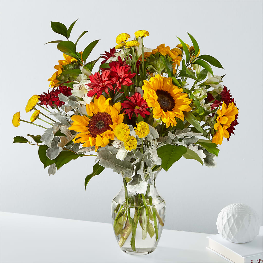 Prairie Sunrise Bouquet – PETERSEN & TIETZ FLORISTS & GREENHOUSES, Waterloo IA