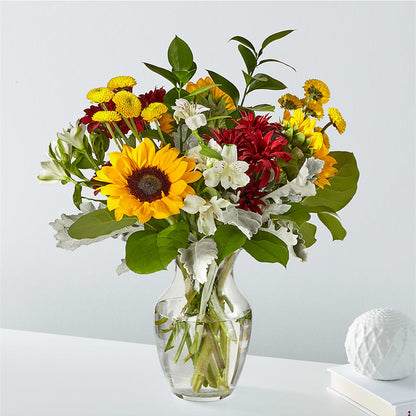 Prairie Sunrise Bouquet – PETERSEN & TIETZ FLORISTS & GREENHOUSES, Waterloo IA