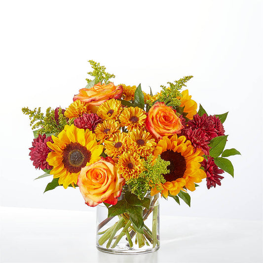 Flannel Scarf Bouquet – PETERSEN & TIETZ FLORISTS & GREENHOUSES, Waterloo IA