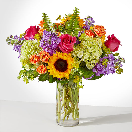 Vibrant Greetings Bouquet – PETERSEN & TIETZ FLORISTS & GREENHOUSES, Waterloo IA