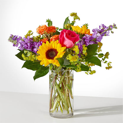 Vibrant Greetings Bouquet – PETERSEN & TIETZ FLORISTS & GREENHOUSES, Waterloo IA