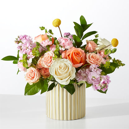 French Market Bouquet with Ivory Vase – PETERSEN & TIETZ FLORISTS & GREENHOUSES, Waterloo IA