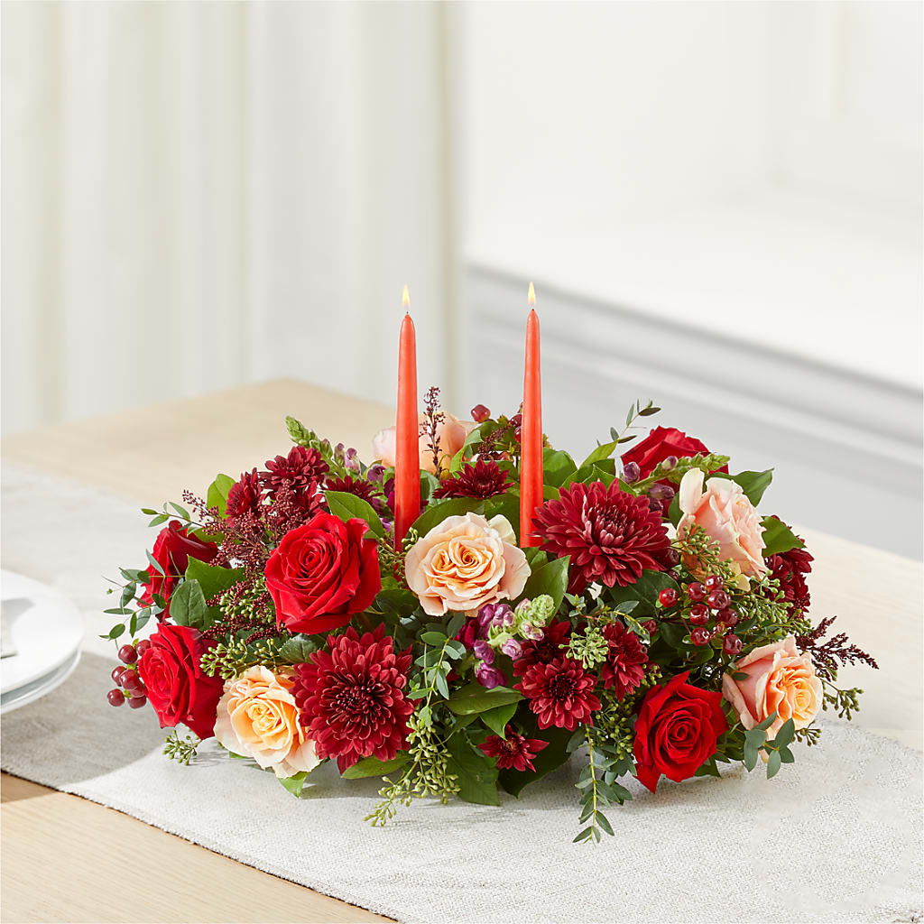 Most Thankful Centerpiece – PETERSEN & TIETZ FLORISTS & GREENHOUSES, Waterloo IA
