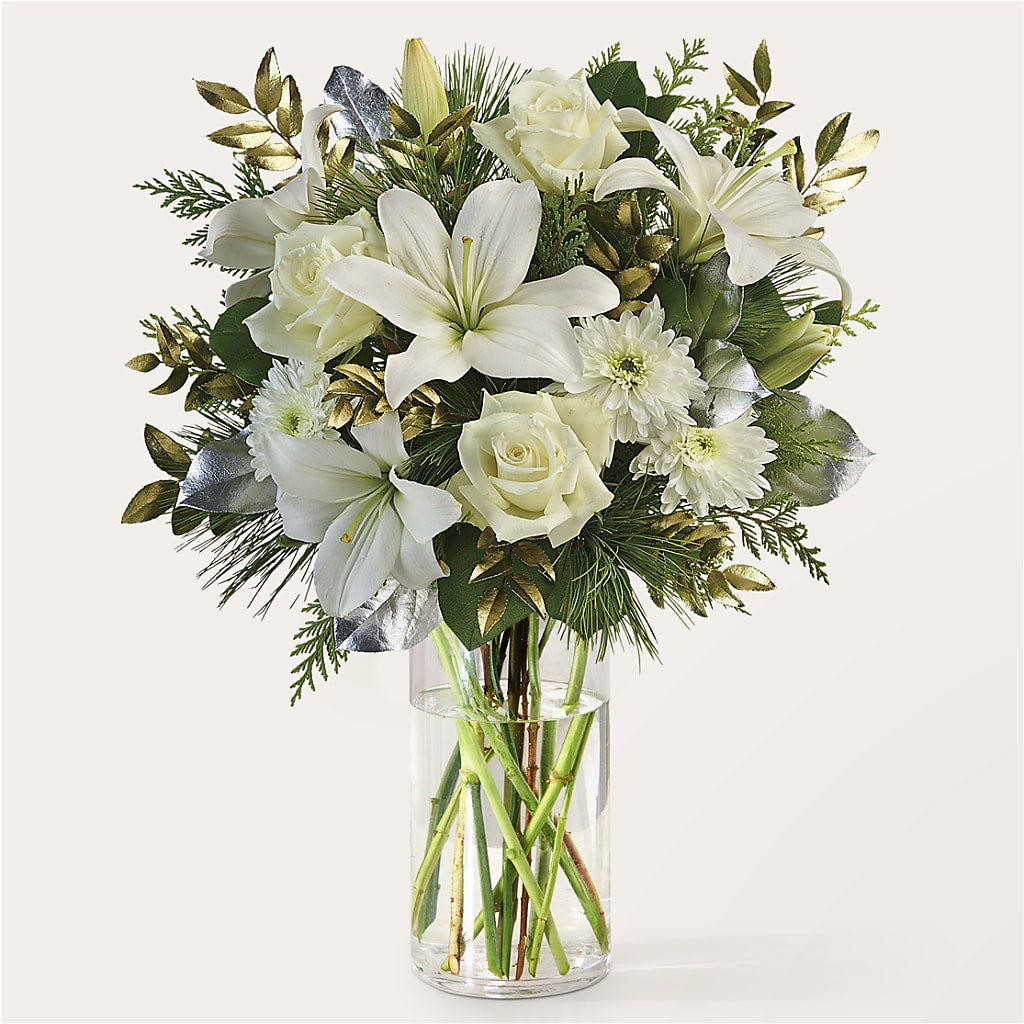 Wintry Mix Bouquet – PETERSEN & TIETZ FLORISTS & GREENHOUSES, Waterloo IA